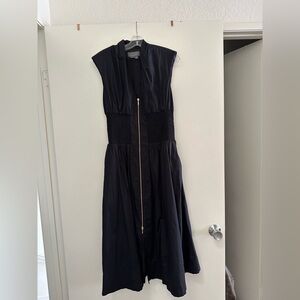 Anthropology Tommy zipper midi dress size M